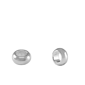Perline di metallo DQ anello separatore 5mm argento antico (privo di nichel)