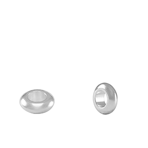Perline di metallo DQ anello separatore 5mm argento antico (privo di nichel)