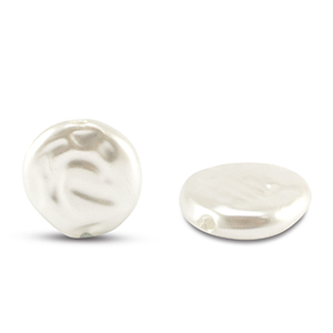 Imitazione di perle d'acqua dolce piastre bianco