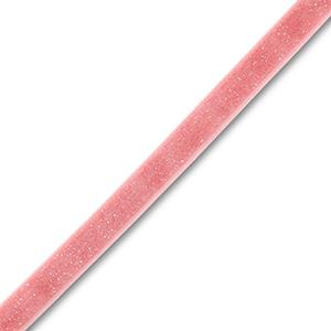 Nastro di velluto rosa vintage-argento glitterato