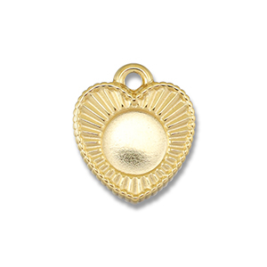 BY31&reg; Ciondoli in acciaio inossidabile con castone per SS34 fondo piatto oro