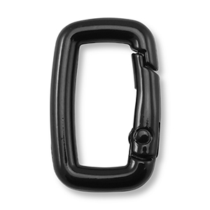 Componenti colorati bris&eacute; portachiavi rettangolo nero