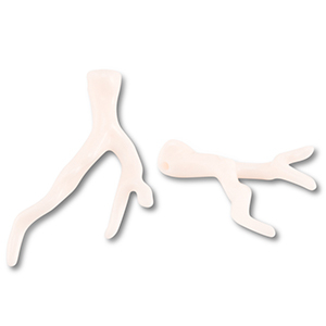 Ciondoli in acrilico corallo biancastro