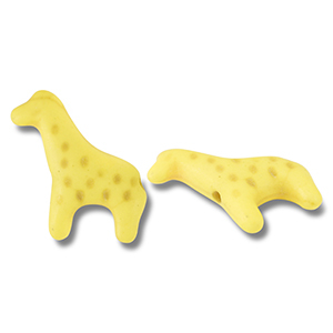 Perline di ceramica giraffa giallo