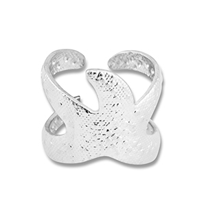 Anelli in acciaio inossidabile stella marina argento