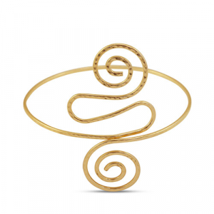Bracciale da braccio spirale oro
