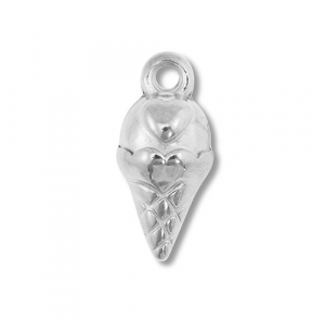 Ciondoli in acciaio inossidabile gelato argento