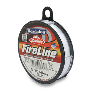 Beadalon filo infilaperle Fireline 0.18mm bianco