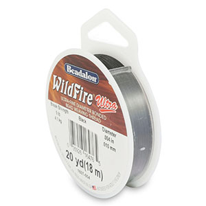 Beadalon filo infilaperle Wildfire Ultra 0.10mm nero