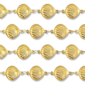 Componenti in acciaio inossidabile catena conchiglia oro