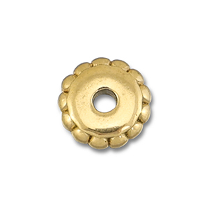 Perline in acciaio inossidabile anello 7mm oro
