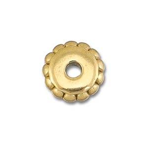 Perline in acciaio inossidabile anello 6mm oro