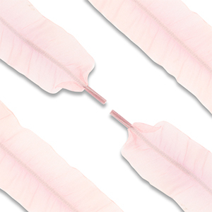 Lacci delle scarpe trendy organza rosa vintage