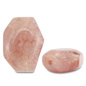 Perline in pietra naturale Calcedonio irregolare arancio pesca