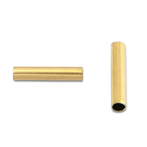 Perline in acciaio inossidabile tubo 8mm oro