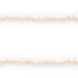 BQ Perle di acqua dolce foro per infilare verticale 6x3mm bianco naturale