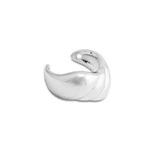 Orecchini in acciaio inossidabile ear cuff argento