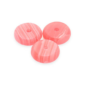 Perline in pietra naturale Agata rondella rosso corallo