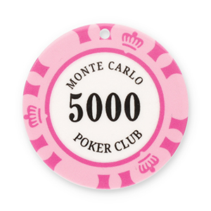 Ciondoli accattivanti fiche da poker rosa-bianco-nero