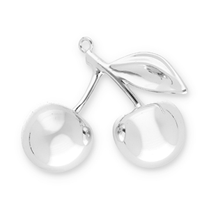 Ciondoli accattivanti ciliegie argento