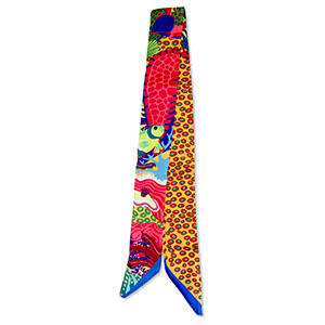Bandana foulard con vita marina multicolore