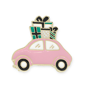 Broches auto con regali oro-rosa-bianco-verde