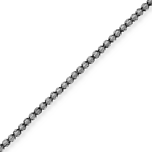 Perline sfaccettate grigio