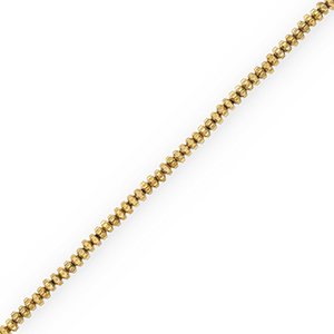 Perline di ematite rondella oro