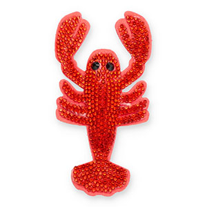 Ciondoli accattivanti con strass cancro arancione-nero-rosso corallo