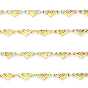 Componenti in acciaio inossidabile catena a rol&ograve; cuore oro