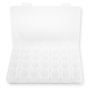 Espositore per bigiotteria contenitore con 7x4 scomparti trasparente
