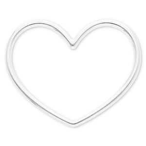 Componenti in acciaio inossidabile distanziatore cuore argento