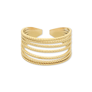 Anelli in acciaio inossidabile oro