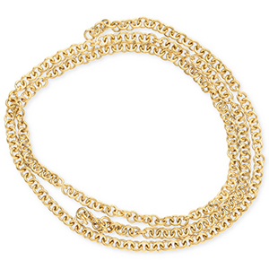 Componenti in acciaio inossidabile anellino apribile oro