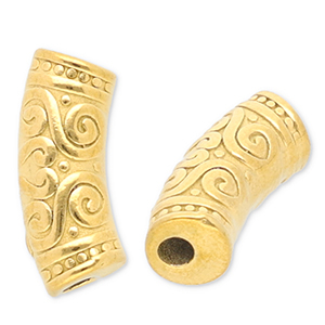 Perline in acciaio inossidabile tubo oro