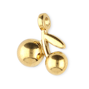 Ciondoli in acciaio inossidabile ciliegie oro