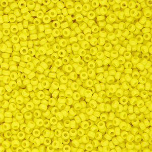 Rocailles Miyuki 15/0 Opaque Yellow 15-0404