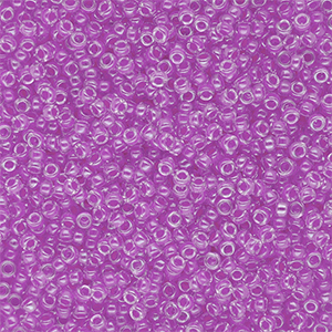 Rocailles Miyuki 15/0 Violet Lined Crystal 15-0222