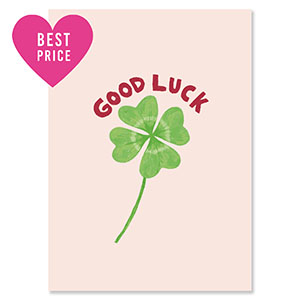 BY31&reg; Espositori bigiotteria in cartoncino "Good luck" rosa chiaro-verde-rosso-uggine