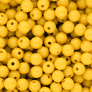 DQ Perline in acrilico 8 mm lucido Vibrant yellow 13-0858 TCX