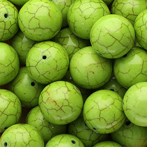 Perline di ceramica 20mm verde