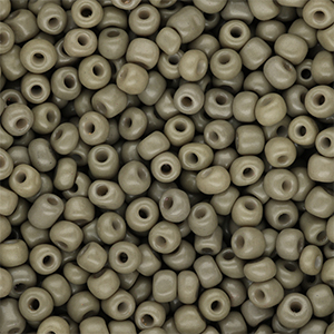 Perline di vetro rocailles 6/0 (4mm) kaki