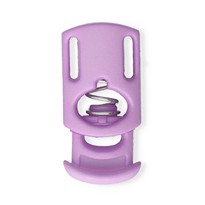 Componenti colorati chiusura stopper per cordoncino rettangolo lilla