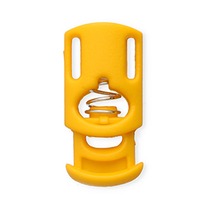 Componenti colorati chiusura stopper per cordoncino rettangolo arancione tropicale