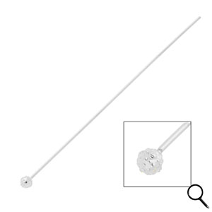 BY31&reg; Componenti in acciaio inossidabile chiodini a testa pallina 70mm argento