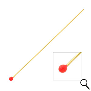 BY31&reg; Componenti in acciaio inossidabile chiodini a testa pallina 70mm oro-rosso