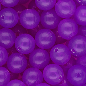 DQ&reg; Perline in acrilico 14 mm lucido viola