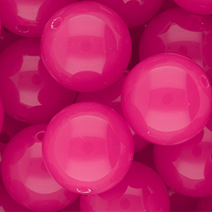 DQ&reg; Perline in acrilico 20 mm lucido rosa magenta
