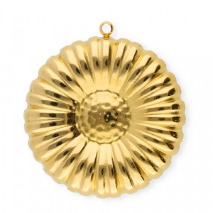 Ciondoli in acciaio inossidabile fiore oro