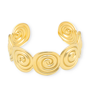 Bracciali in acciaio inossidabile bangle spirale oro
